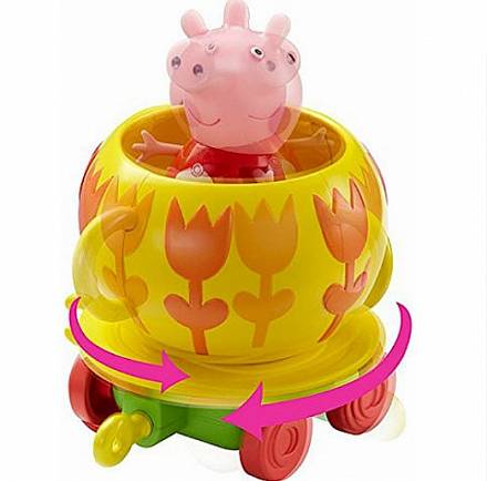 Игровой набор – Каталка Чашечка с фигуркой из серии Свинка Пеппа 